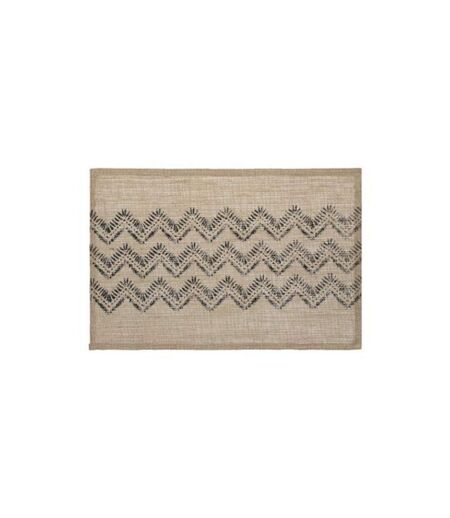Set de Table en Jute Chevron 30x45cm Noir