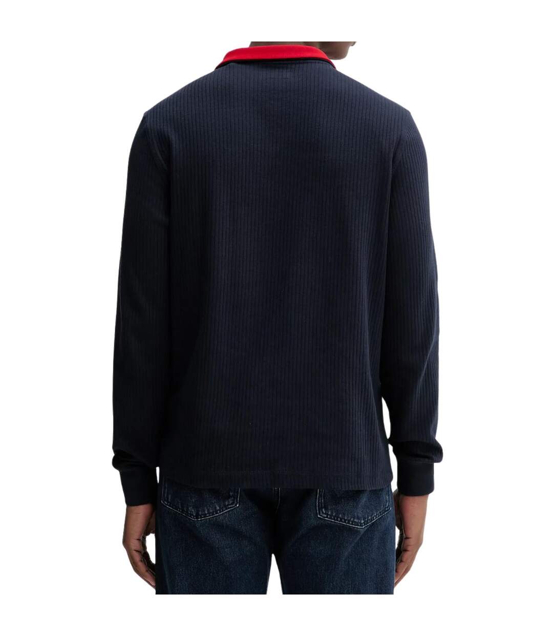 Sweat Motif/style Rayé Homme Bleu Marine Guess-2