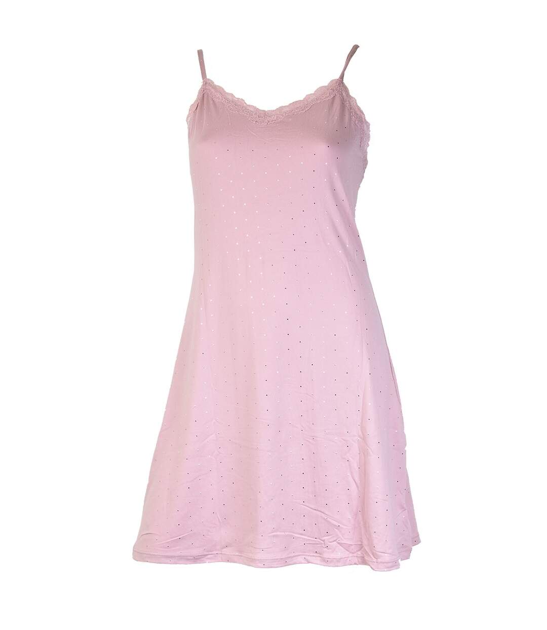 Nuisette Femme Confort, Douceur et Qualité. Ensemble 2 Pièces Ensemble RM35 Rose Strass