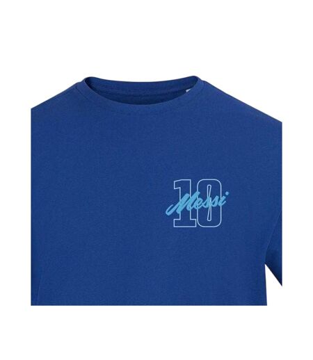Mens Messi Fan T-shirt Blue AWD