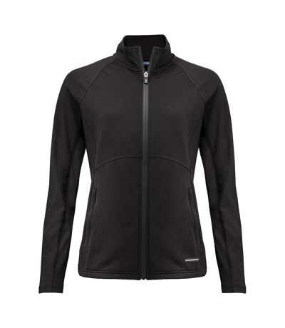 Womens/ladies adapt full zip jacket black Cutter & Buck