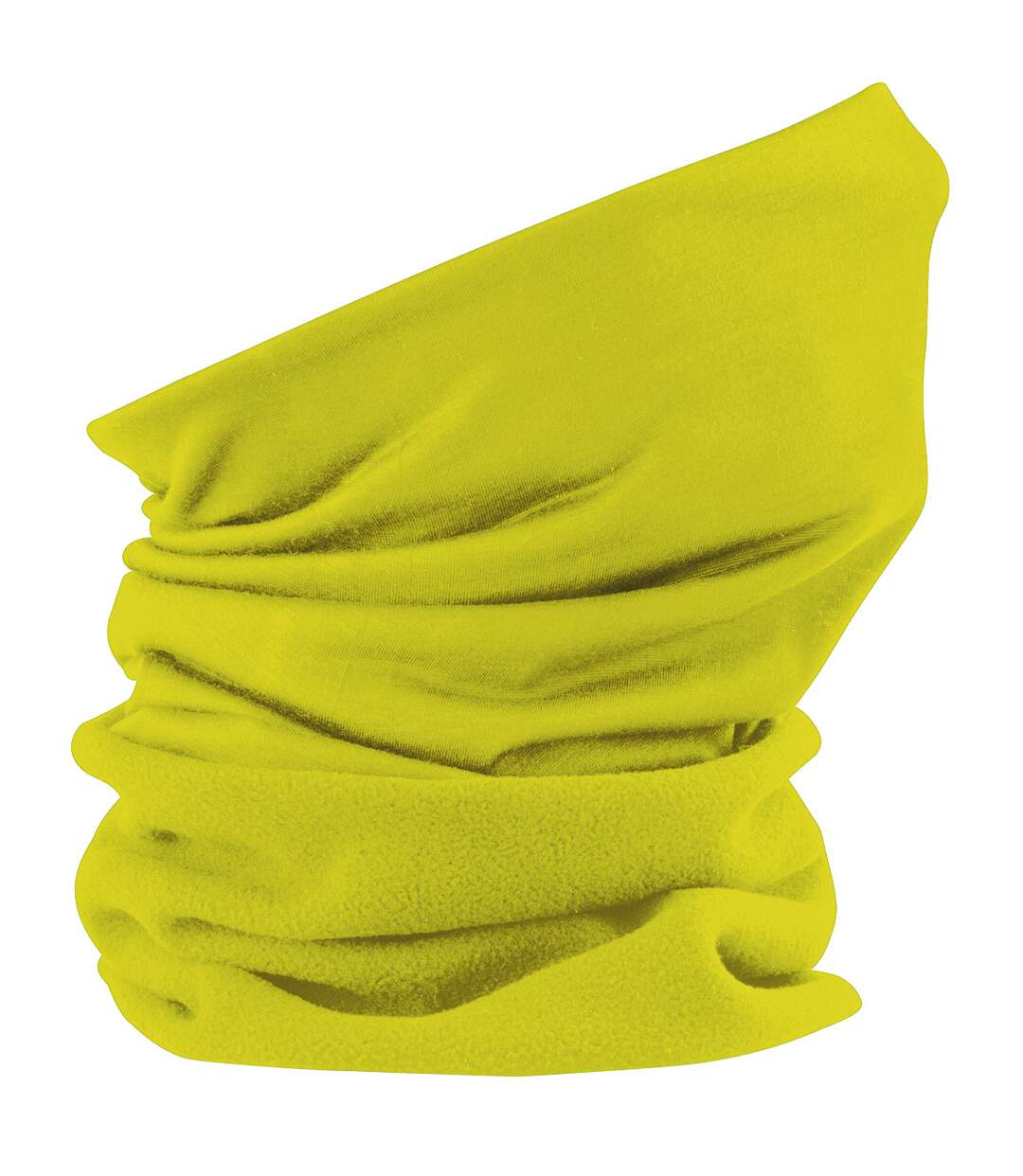 Tour de cou polaire femme jaune fluo Beechfield-1