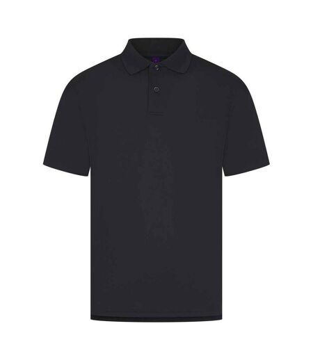 Mens pique polo shirt navy Henbury