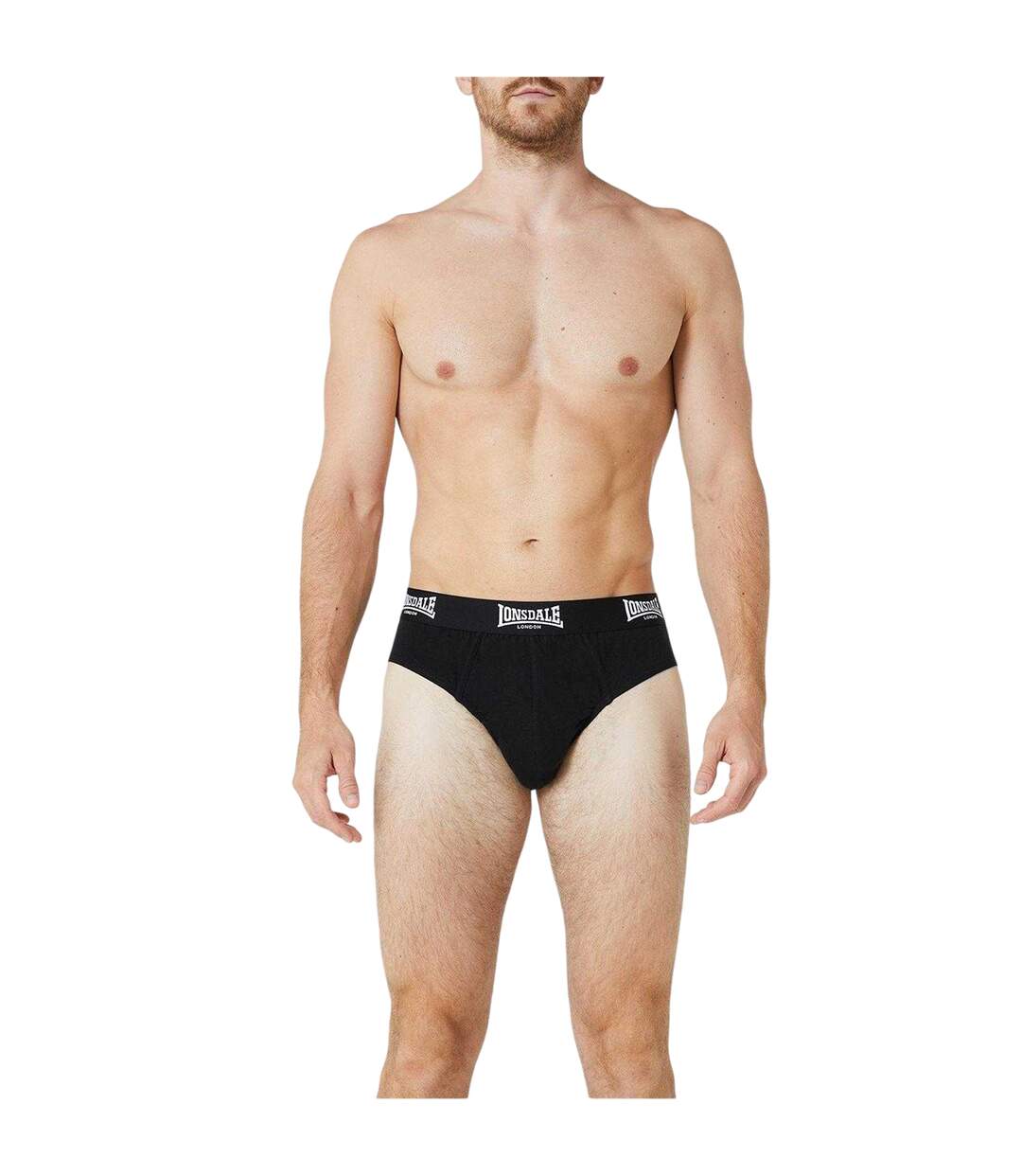 Lot De 2  Slips Homme Noir Lonsdale-3