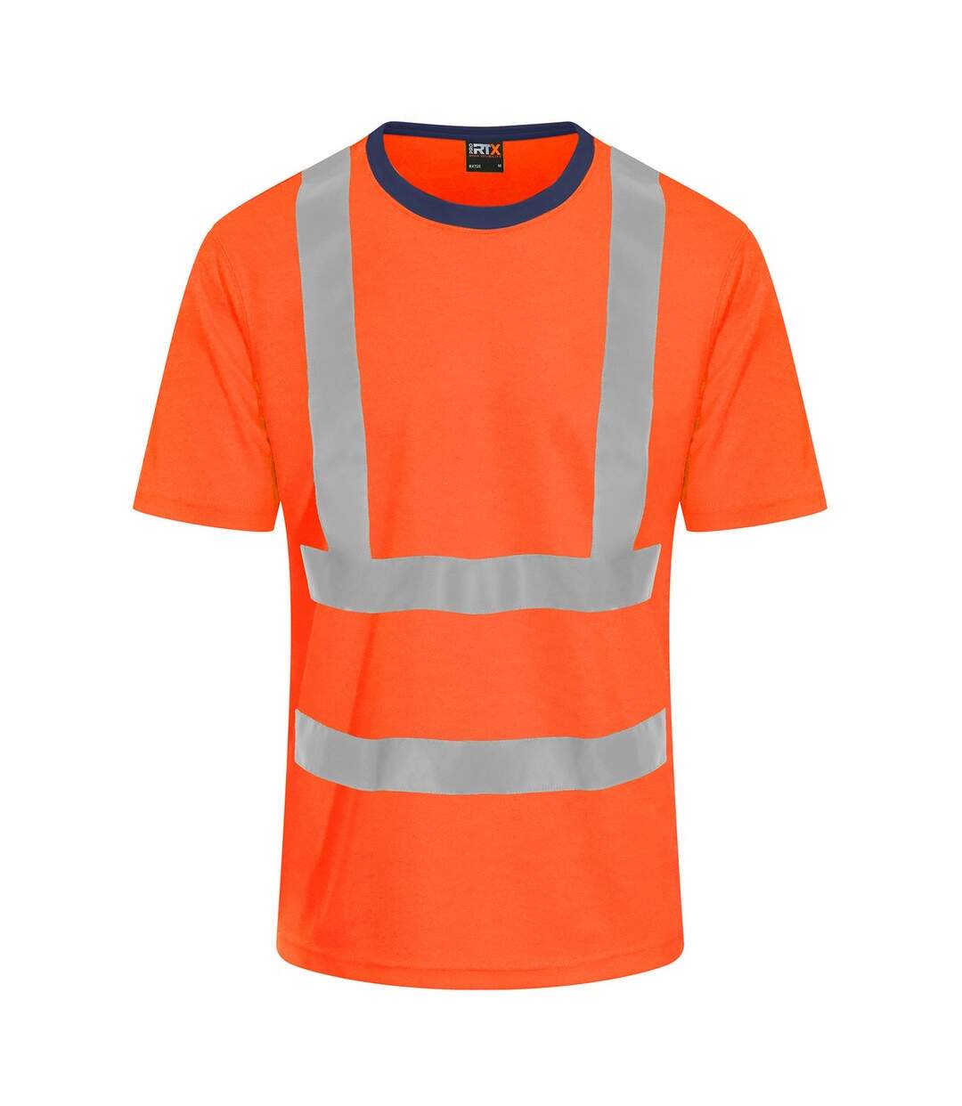 PRORTX T-shirt Hi-Vis pour hommes (Orange/Marine) - UTRW9207-1