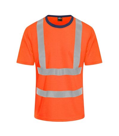 PRORTX T-shirt Hi-Vis pour hommes (Orange/Marine) - UTRW9207