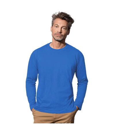 T-shirt À Manches Longues Classique Homme Bleu Roi Stedman
