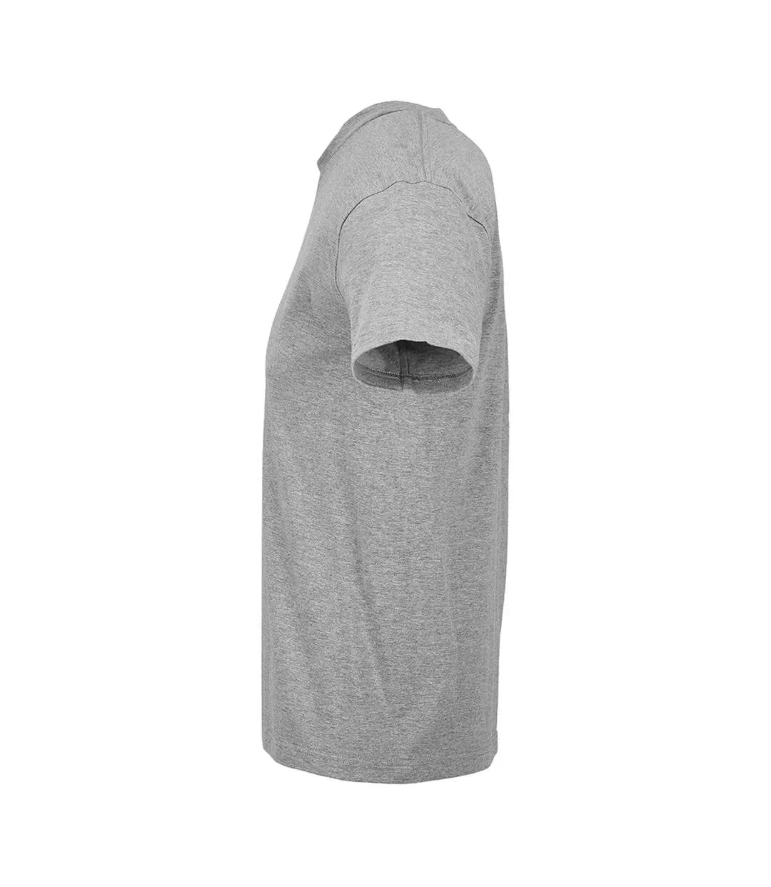 T-shirt Manches Courtes Motif/style Uni Cliff Adulte Gris Chiné SOLS-3