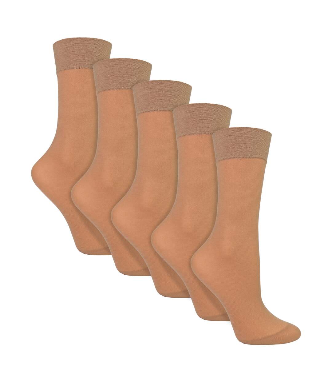 Sock Snob- Lot De 5 Socquettes Femme 15 Deniers Légères Transparentes-3