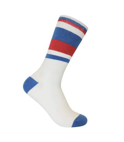 Chaussettes Sicsock Homme Blanc Bleu Rouge England