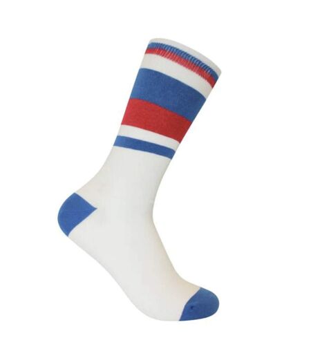 Chaussettes Sicsock Homme Blanc Bleu Rouge England