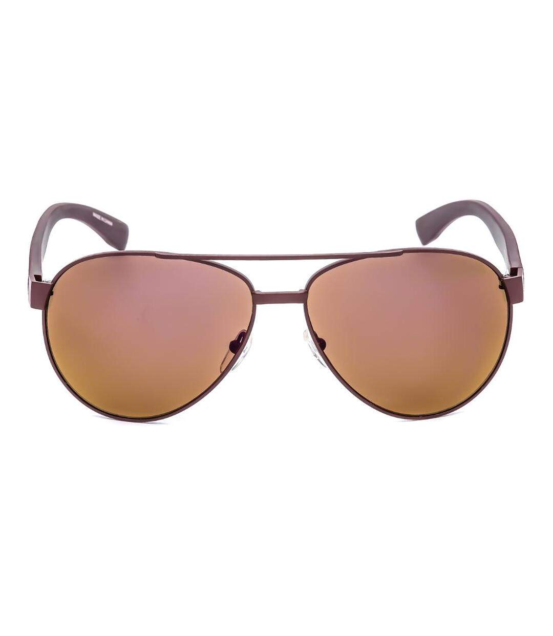 Lunettes De Soleil Motif Mat Homme Taille Unique Marron Lacoste-1