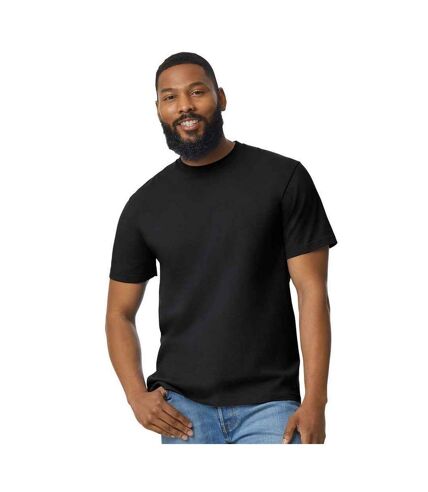 Mens cotton lightweight t-shirt black Gildan