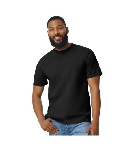 Mens cotton lightweight t-shirt black Gildan