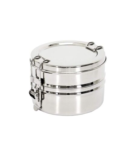 Lunch Box Ronde 2 Niveaux 80cl Inox