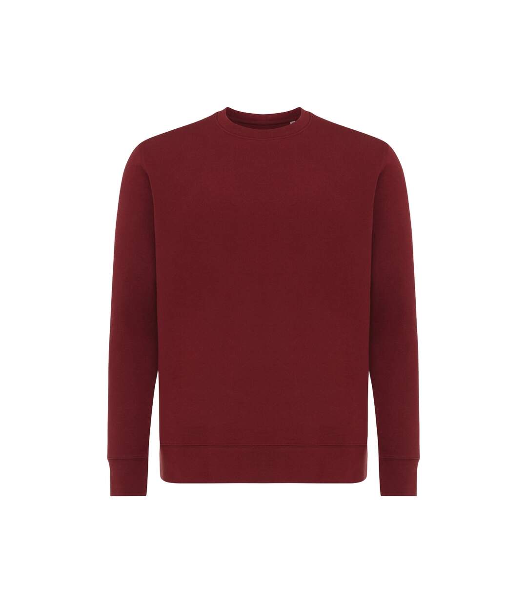 Unisex adult etosha recycled cotton lightweight sweatshirt burgundy Iqoniq-1