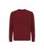Unisex adult etosha recycled cotton lightweight sweatshirt burgundy Iqoniq-1
