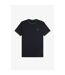 Mens Tipped T-shirt Dark Caramel Fred Perry-1