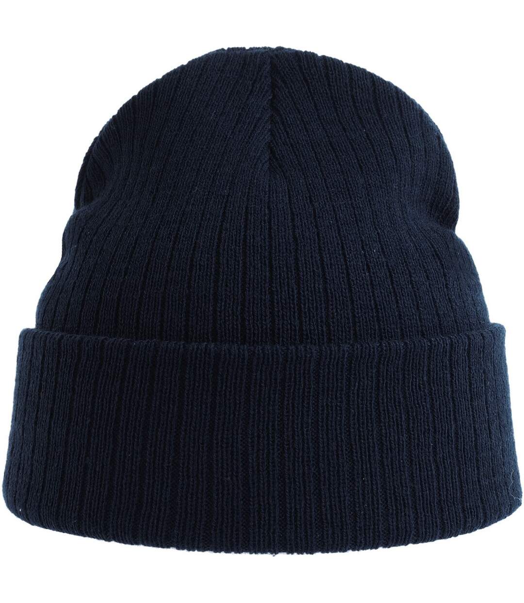 Unisex Adult Rio Ribbed Recycled Beanie Navy Atlantis-3