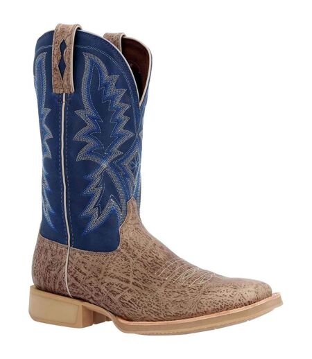 Mens Rebel Pro Lite Full Grain Leather Cowboy Boots Buffalo Tan Fog Durango