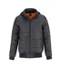 Veste Superhood Homme Gris Foncé Orange Néon B&C-1