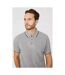 Mens Pique Tipped Polo Shirt Grey Maine-3