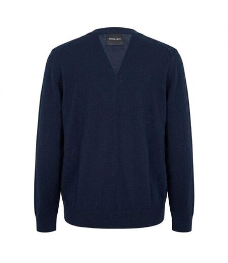 Mens V Neck Cardigan Dark Navy Lyle & Scott