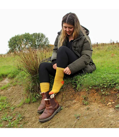 6 Pairs Ladies Alpaca Lounge Socks For Bed