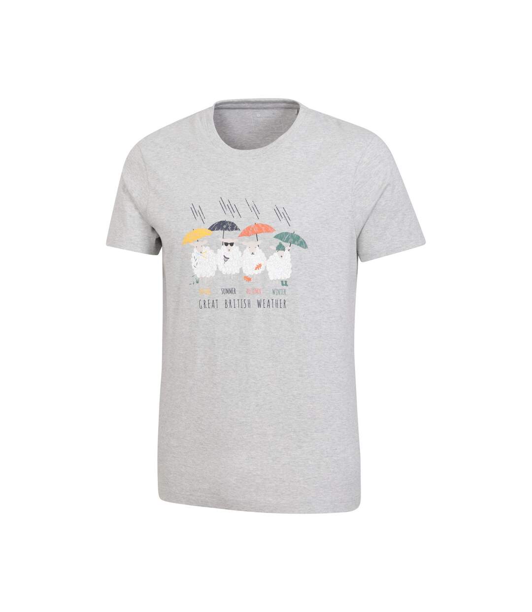 T-shirt great british weather homme gris Mountain Warehouse-3