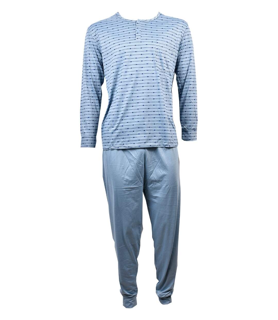 Pyjama Homme Long Eco 3009 BLEU-1