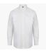 Henbury Mens Classic Oxford Long-Sleeved Formal Shirt (White)