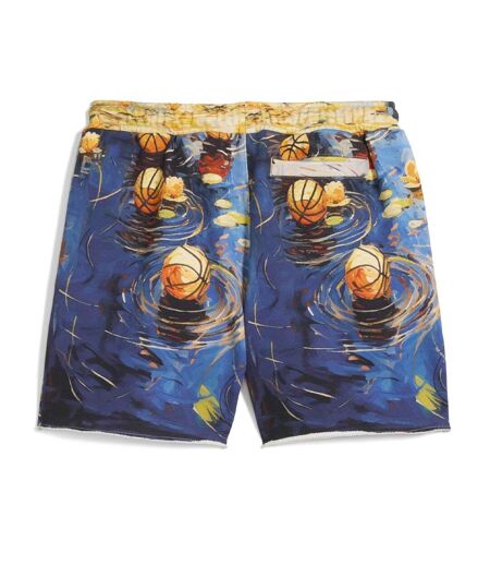 Short bleu/jaune homme puma dylan