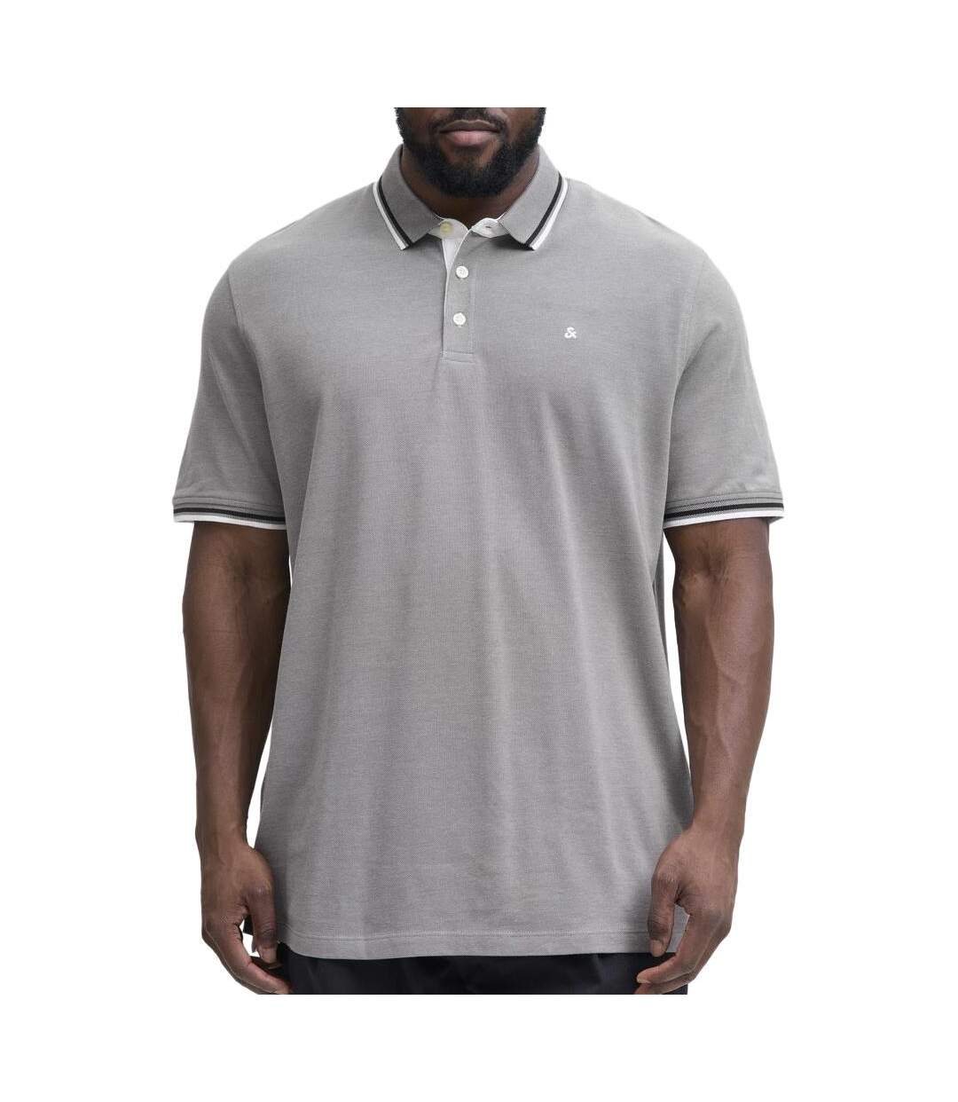 Polo gris homme jack & jones paulos-1