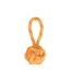 Paris Prix - Jouet Pour Chien corde Balle 1 Poignée 27cm Orange
