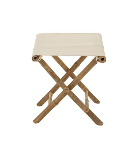 Paris Prix - Tabouret Pliable Bambou stool 42cm Naturel