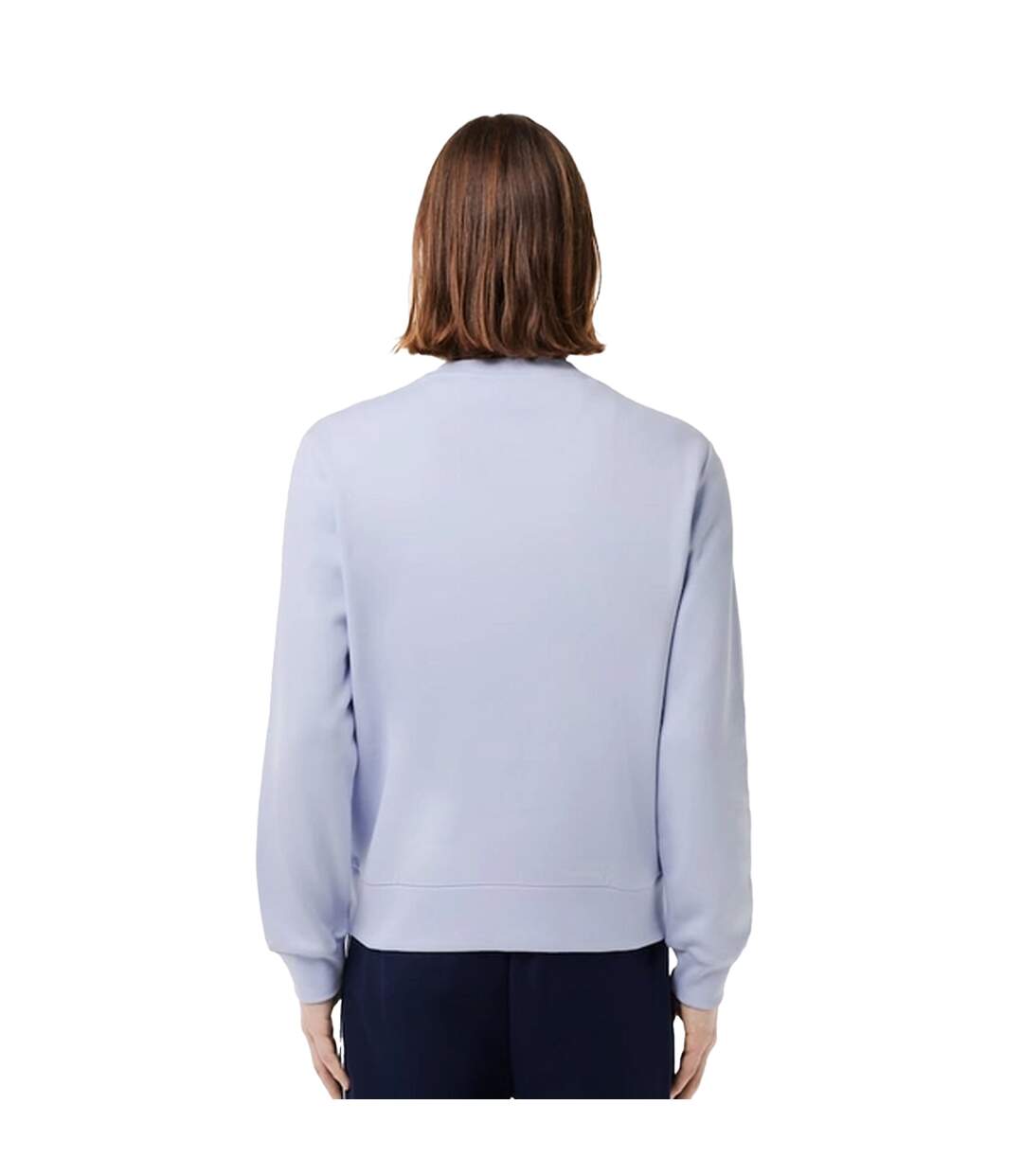Mens Fleece Crew Neck Sweatshirt Blue Lacoste-3