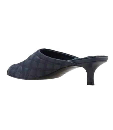 Womens/ladies Ekd Lake Leather Sandals Navy Blue Burberry