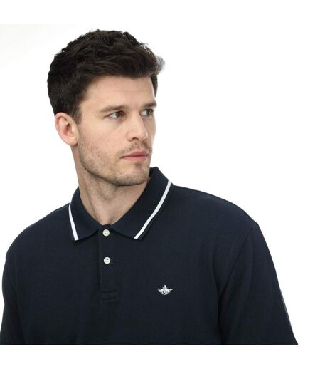 Mens Regular Short-sleeved Polo Shirt Navy Blazer Dockers