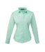 Womens/ladies long-sleeved shirt aqua Premier