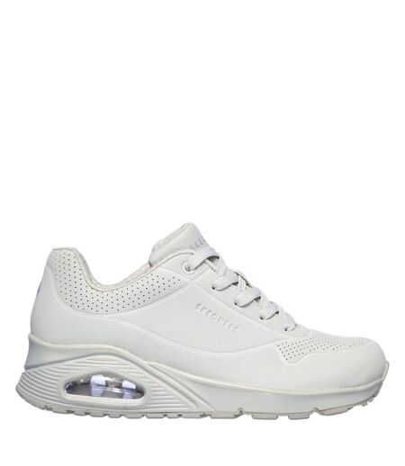 Skechers Womens/Ladies Uno Stand On Air Trainers (Off White) - UTFS7377