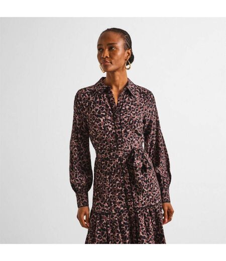 Robe Chemisier Mi-longue Femme Marron Nobody´s Child