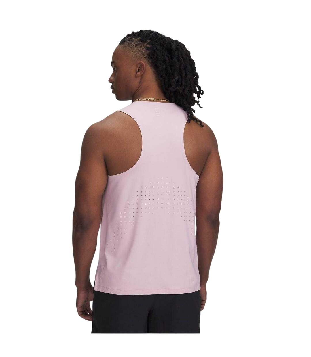 Mens Launch Vest Top Pink Under Armour-2