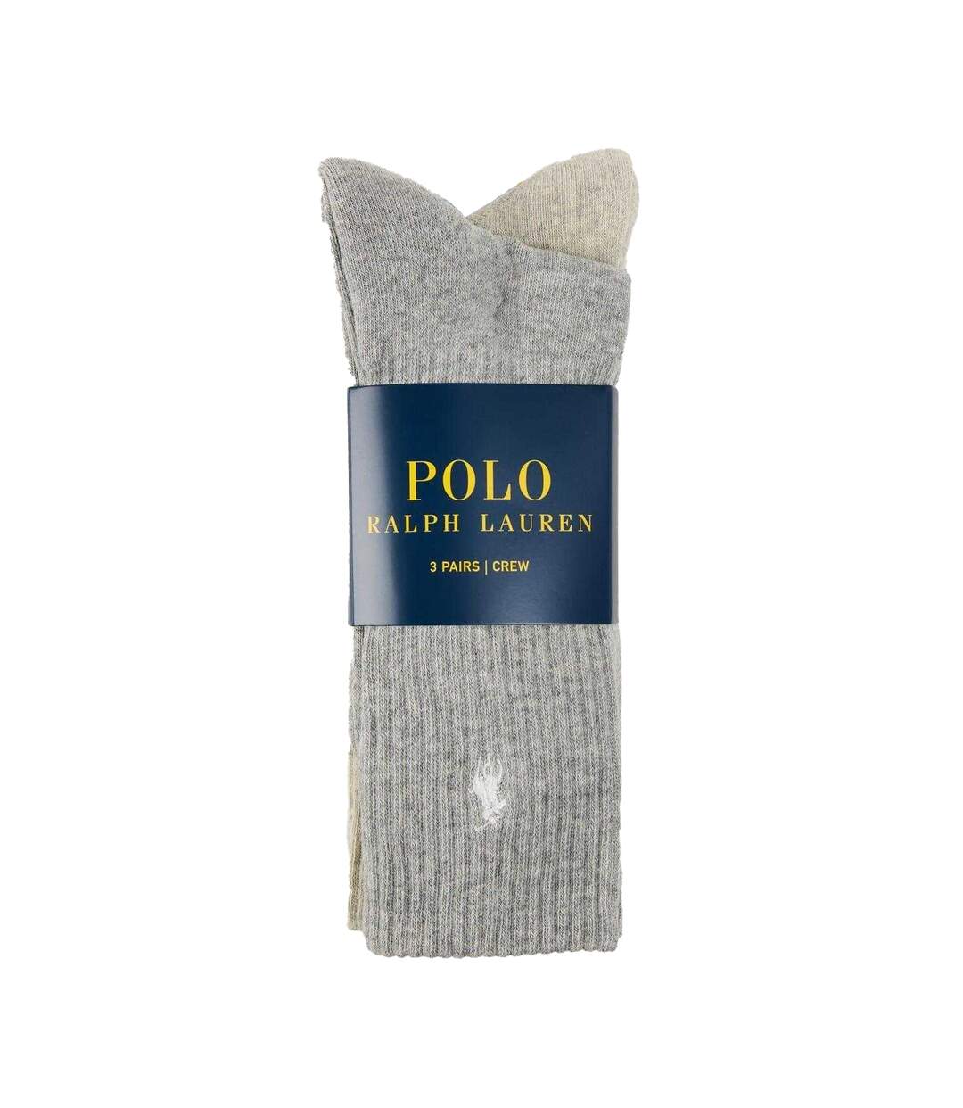 Lot De 3  Chaussettes Homme Gris Ralph Lauren-2