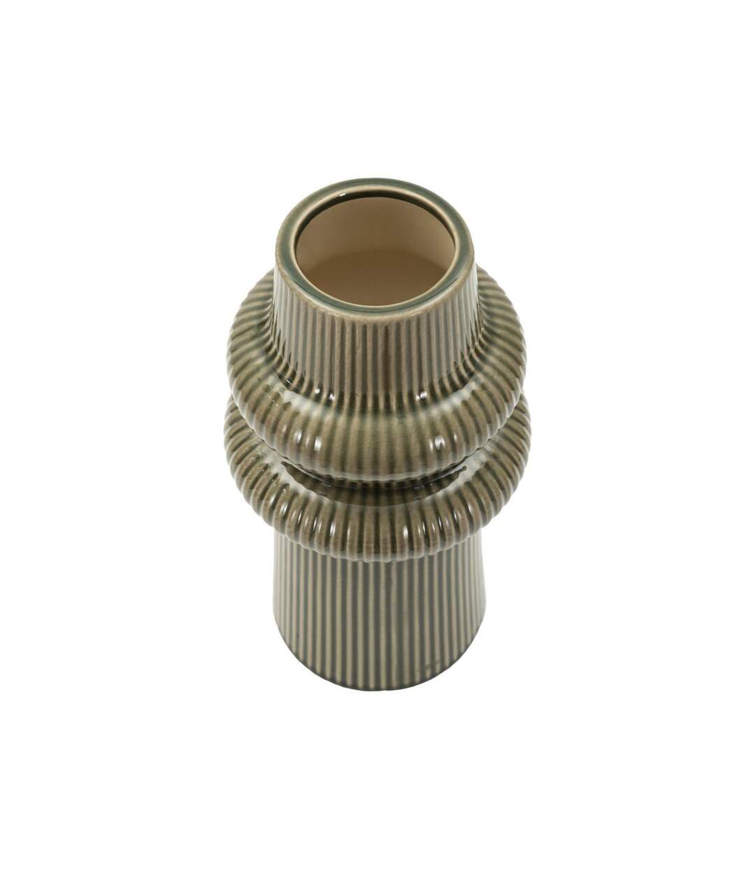 Vase Design en Céramique Armony 25cm Vert-2