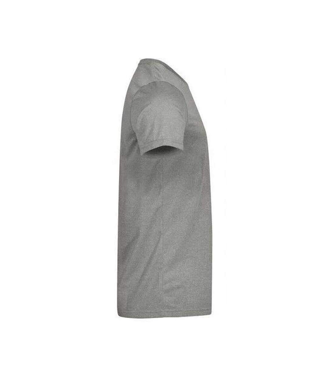T-shirt Basic Active Homme Gris Chiné Clique-4