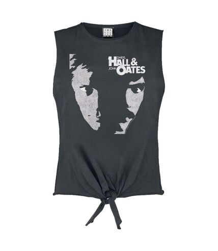 Amplified Womens/Ladies Private Eyes Tank Top (Charcoal)