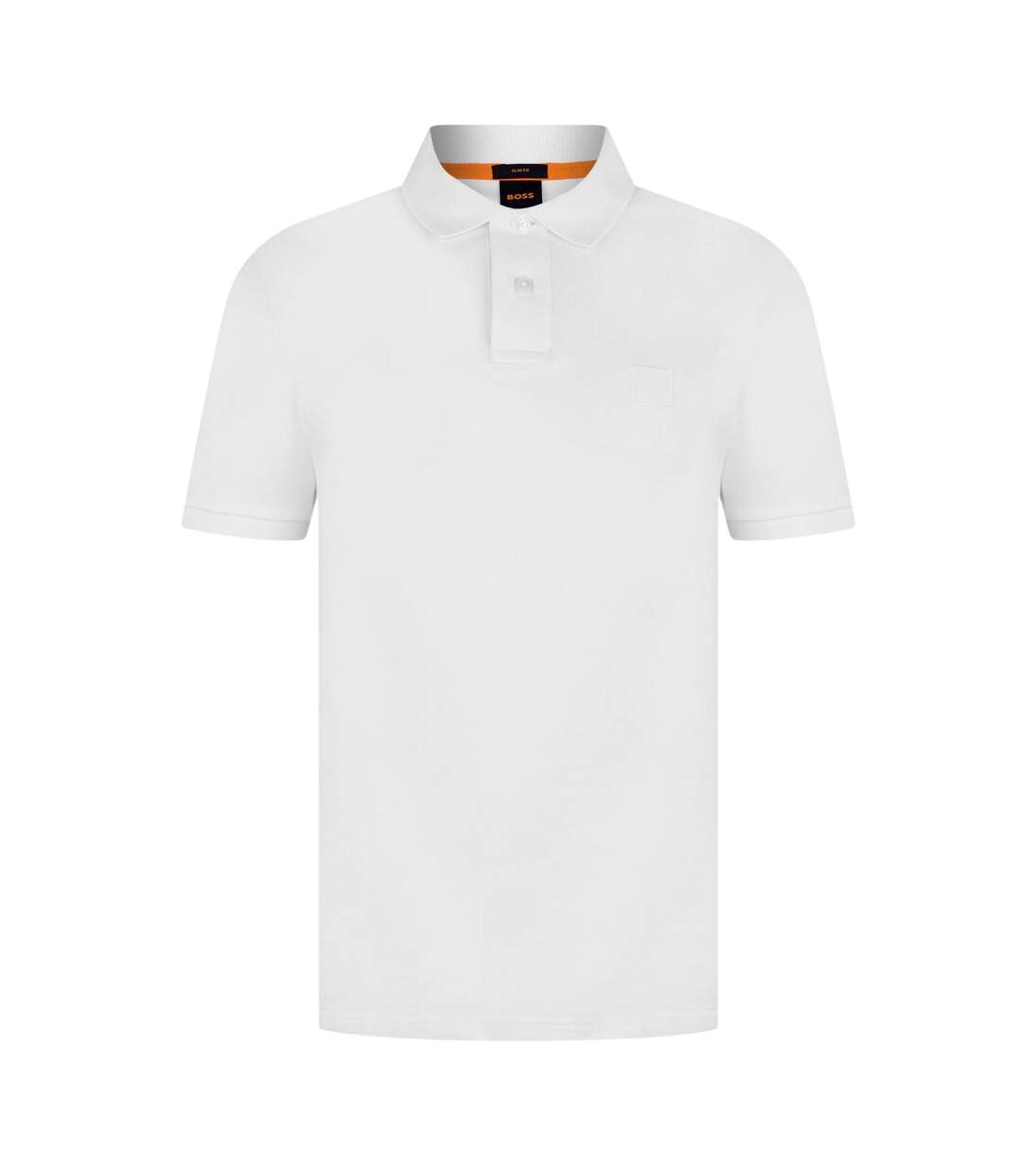 Polo Motif/style Logo Rectangulaire Passenger Homme Blanc Boss-2