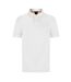 Polo Motif/style Logo Rectangulaire Passenger Homme Blanc Boss-2