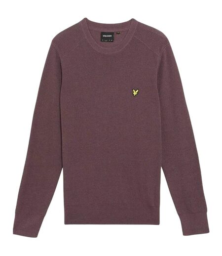 Mens Ribbed Raglan Jumper Espresso Lyle & Scott