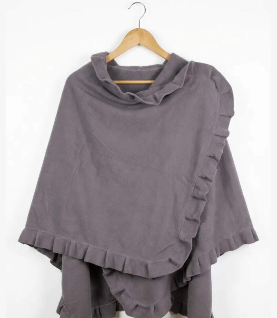 Châle / Étole Femme en Polaire Gris (Modèle Chale1G)-5
